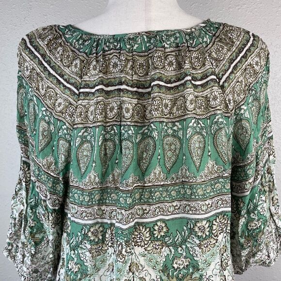 Lucky Brand Boho Tunic Top Size M - Picture 5 of 6